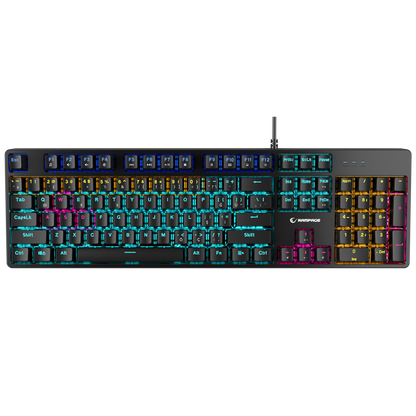 Nimbus Rainbow Red Switch Mekanik Oyuncu Klavyesi-Siyah