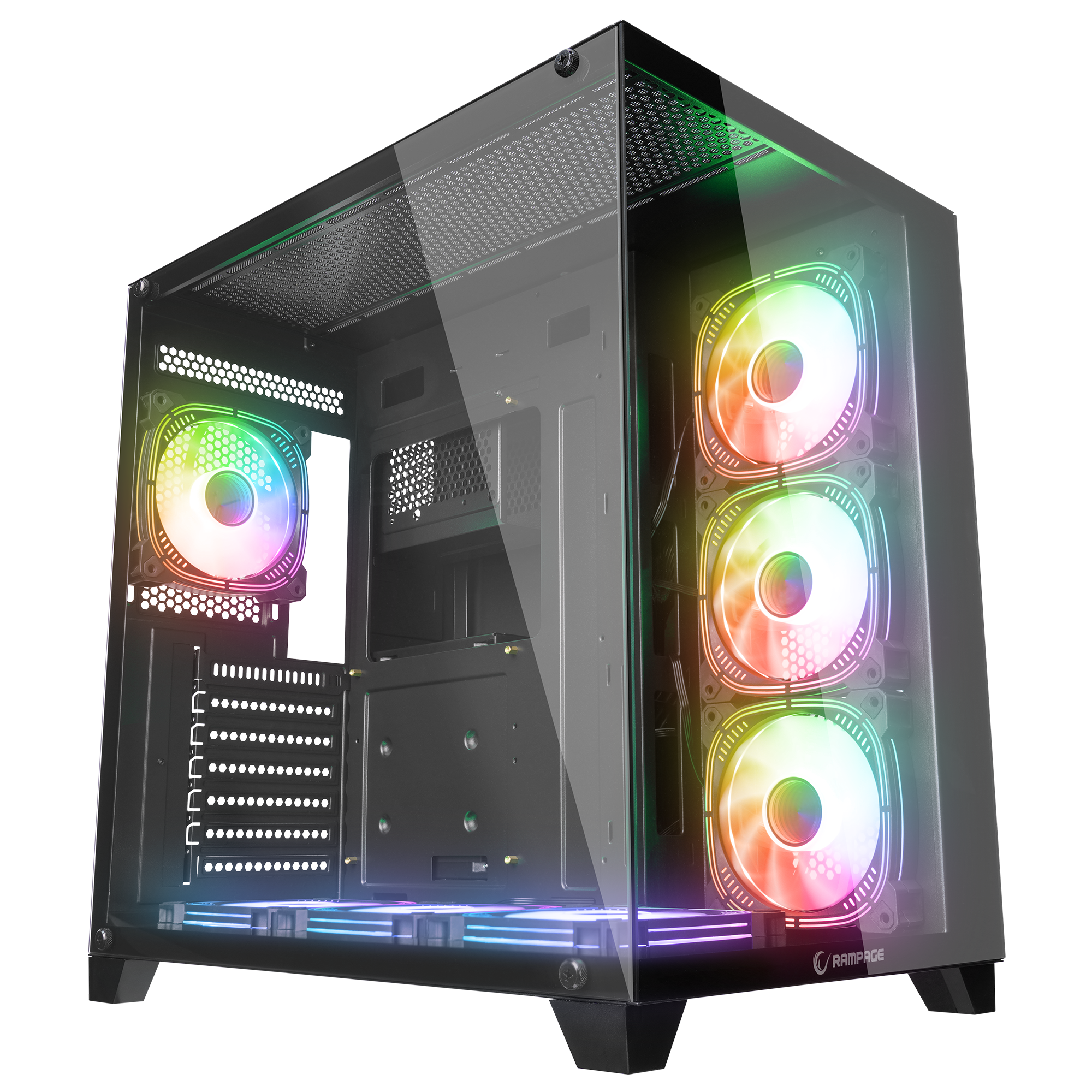 ARCTURUS Temperli Camlı 750W 80 Plus Bronze Siyah ATX Mid-T Gaming Oyuncu Kasası