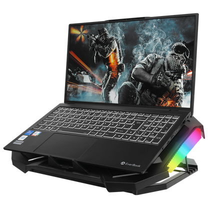 AD-RC11 SPIDER Siyah RGB Işıklı 2 Fan 15-17 inç Notebook Soğutucu Stand - Rampage