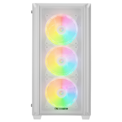 ELYSIAN MESH 750W 80 Plus Bronze Temperli Camlı Mid-T Beyaz Oyuncu Kasası - Rampage
