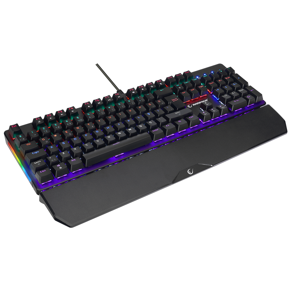 KB-R86 UMBRA - Kb-R86 Rainbow Blue Switch Mekanik Oyuncu Klavyesi-Siya ...