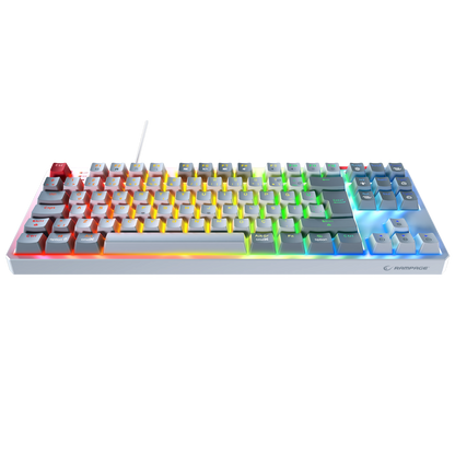 YORU TKL Beyaz/Gri OUTEMU Red Switch Q Mekanik Gaming Oyuncu Klavye - Rampage