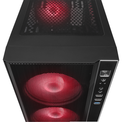 CARISMA MESH 650W 80+ 4*12cm Rainbow Temperli Camlı ATX Mid-T Gaming Oyuncu Kasası - Rampage