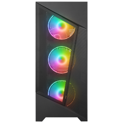 INSPIRER Mesh 650W 80+ Siyah ATX Mid-T Gaming Oyuncu Kasası - Rampage