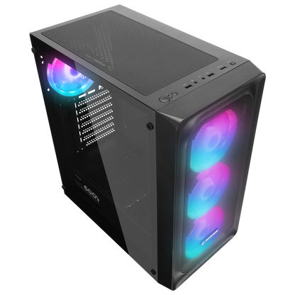 ARMOR V2 600W 80 Plus Bronze Temper Camlı 4*12cm RGB Fan Gaming Oyuncu Kasası - Rampage