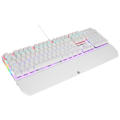 Kb-R86 Rainbow Red Switch Mekanik Oyuncu Klavyesi-Beyaz