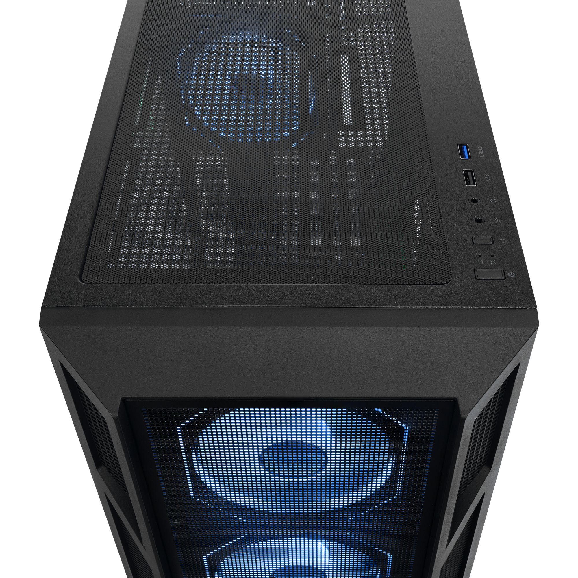 HUMBLE Mesh 650W 80 Plus Bronze Siyah Temperli Camlı 4x12cm RGB Fan ATX Mid-T Gaming Oyuncu Kasası
