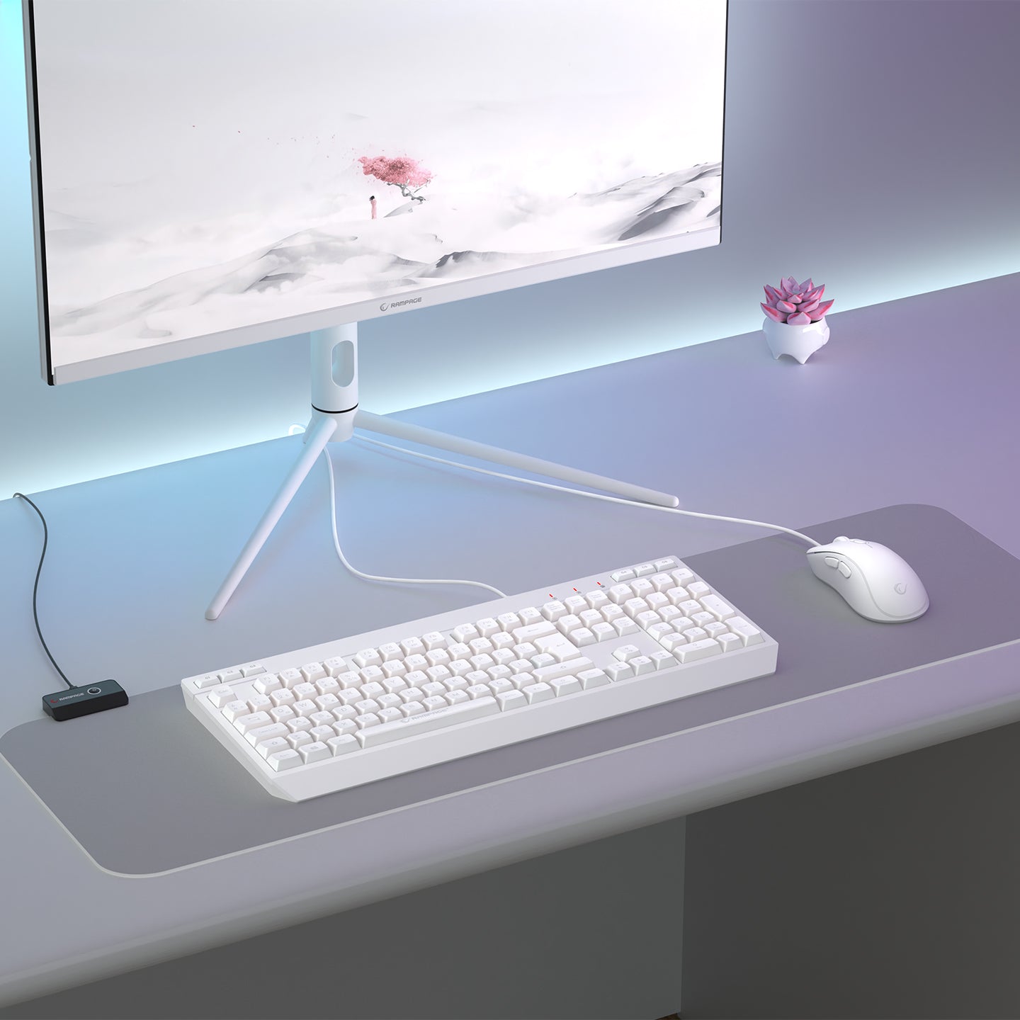 RGB Multimedia Oyuncu Klavye ve 12800 Dpi Mouse Set