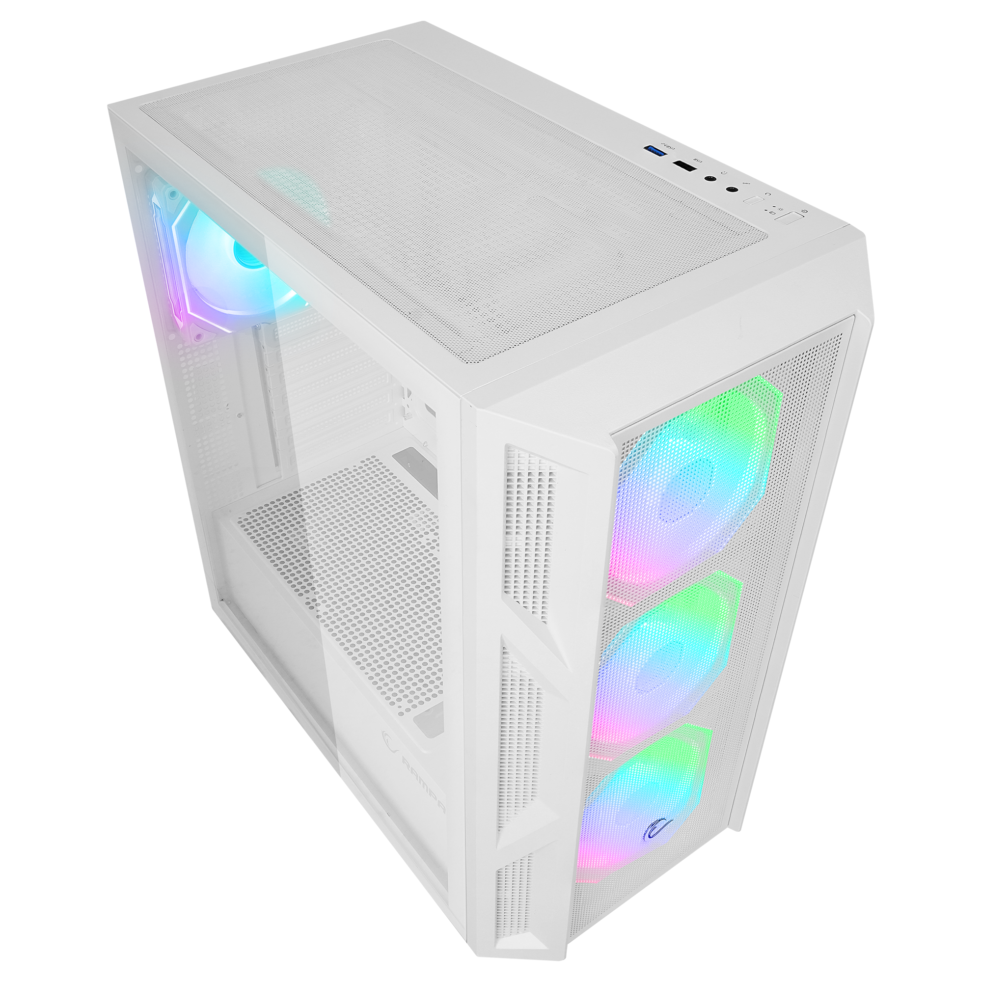HUMBLE Beyaz Mesh 650W 80 Plus Bronze ATX Mid-T Gaming Oyuncu Kasası