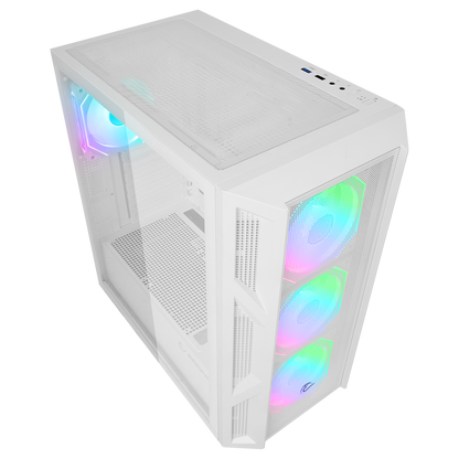 HUMBLE Beyaz Mesh 650W 80 Plus Bronze ATX Mid-T Gaming Oyuncu Kasası