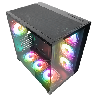 ARCTURUS Temperli Camlı 750W 80 Plus Bronze Siyah ATX Mid-T Gaming Oyuncu Kasası