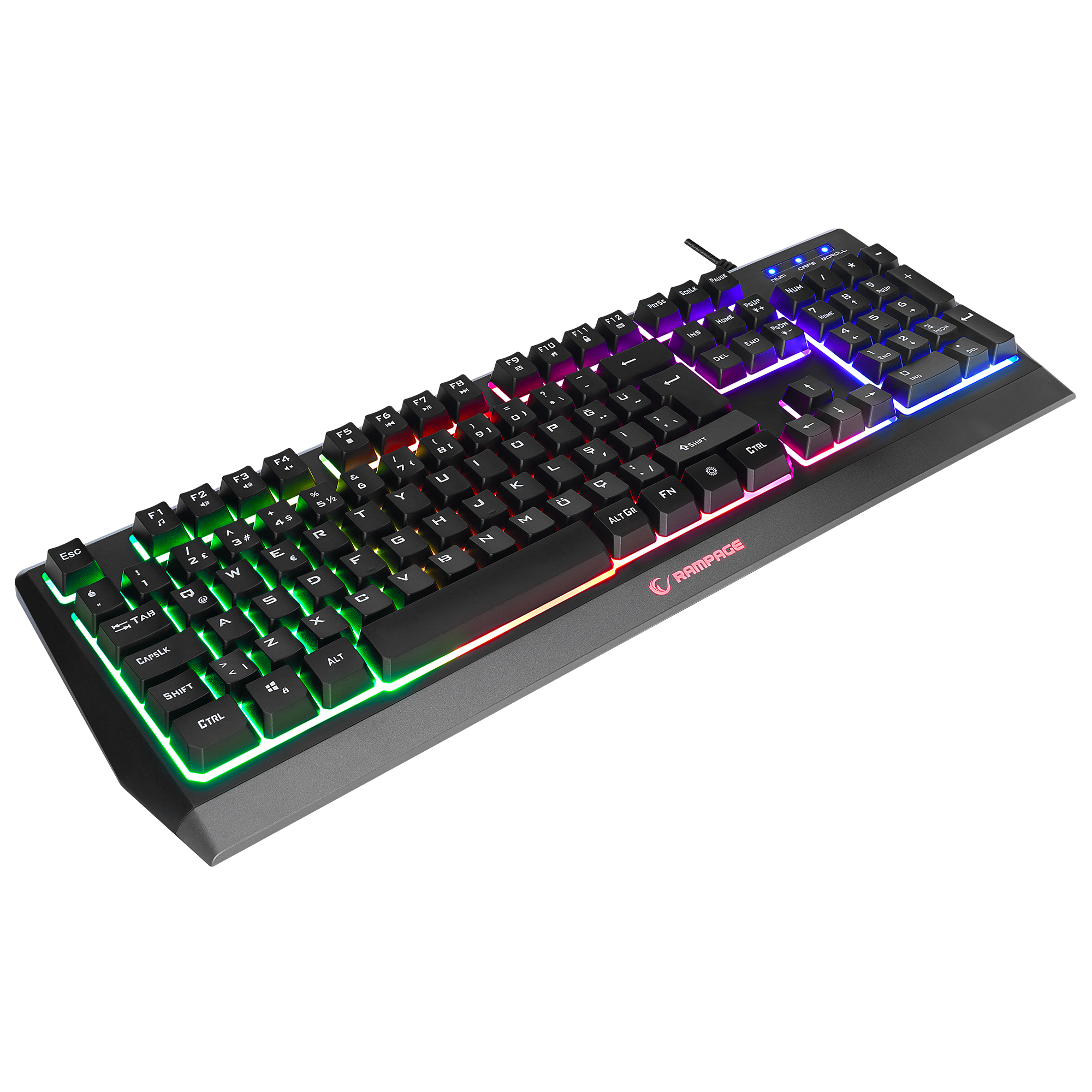 KB-R52 STYLE Rainbow Aydınlatmalı Gaming Oyuncu Klavyesi - Rampage