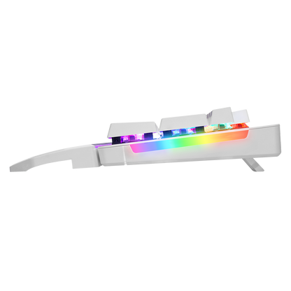 Kb-R86 Rainbow Red Switch Mekanik Oyuncu Klavyesi-Beyaz