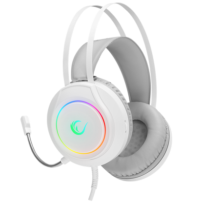 RM-K45 ORBIT-S Beyaz RGB Led 7.1 Gaming Mikrofonlu Oyuncu Kulaklığı - Rampage