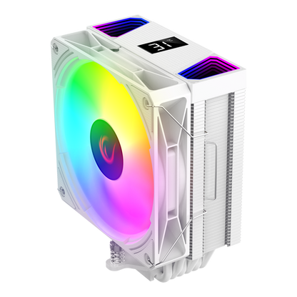 OCTAGON C70 Beyaz Göstergeli AM5/LGA1700 Uyumlu Hava Soğutmalı CPU Fan - Rampage