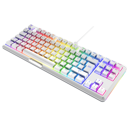 CLAW Beyaz TKL RED SWITCH Mekanik Gaming Oyuncu Klavyesi