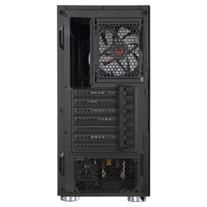 CARISMA MESH 650W 80+ 4*12cm Rainbow Temperli Camlı ATX Mid-T Gaming Oyuncu Kasası - Rampage