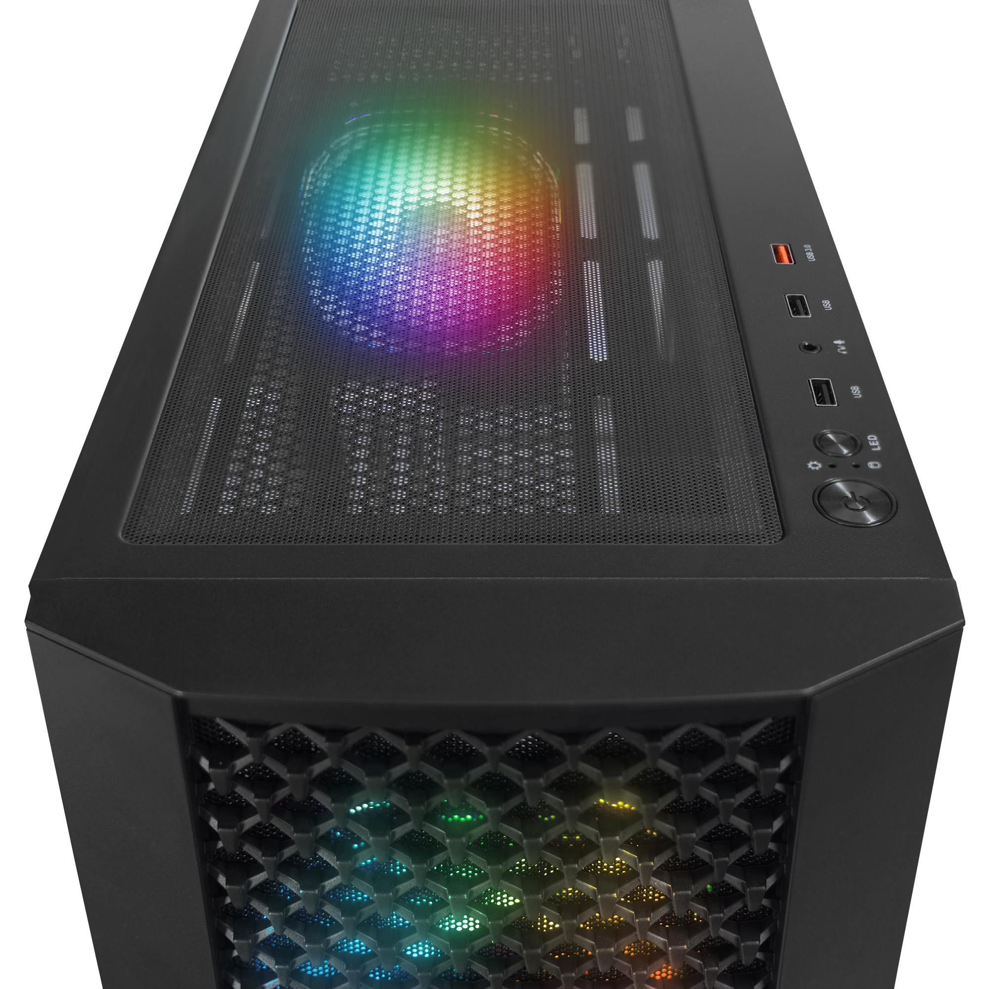 Shelop Mesh+Temperli Cam 4xARGB Infinity Fan E-Atx Mid-T Oyuncu Kasası
