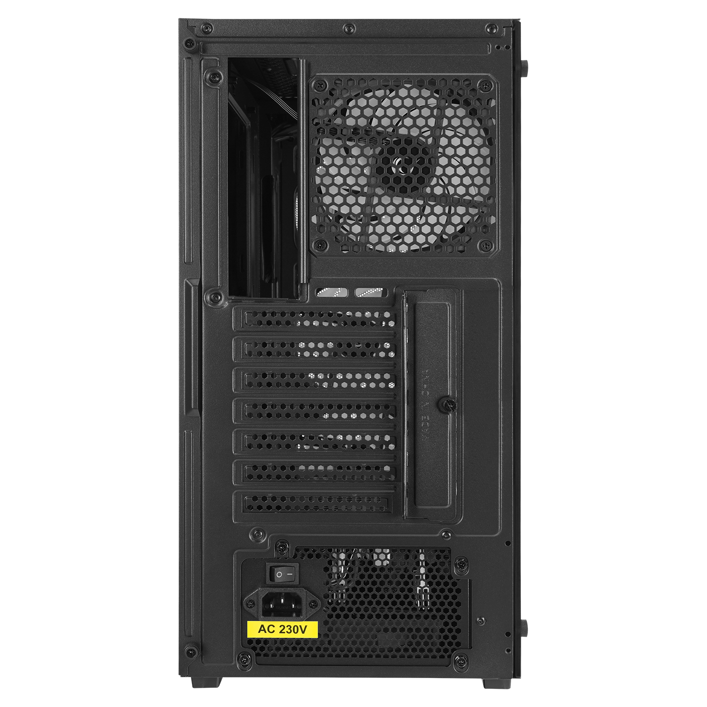 WOON Mesh 650W 80+ BRONZE Temper Camlı Mid-T Siyah Oyuncu Kasası