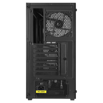 WOON Mesh 650W 80+ BRONZE Temper Camlı Mid-T Siyah Oyuncu Kasası