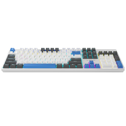Nimbus Rainbow Red Switch Mekanik Oyuncu Klavyesi-Beyaz