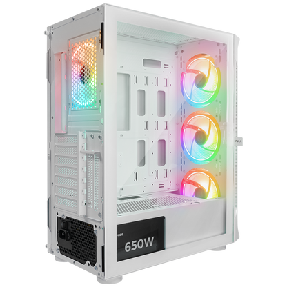 PROLIX Mesh 650W 80+ Beyaz ATX Mid-T Gaming Oyuncu Kasası - Rampage