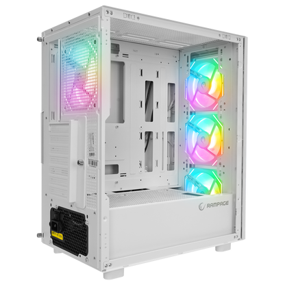 HUMBLE Beyaz Mesh 650W 80 Plus Bronze ATX Mid-T Gaming Oyuncu Kasası