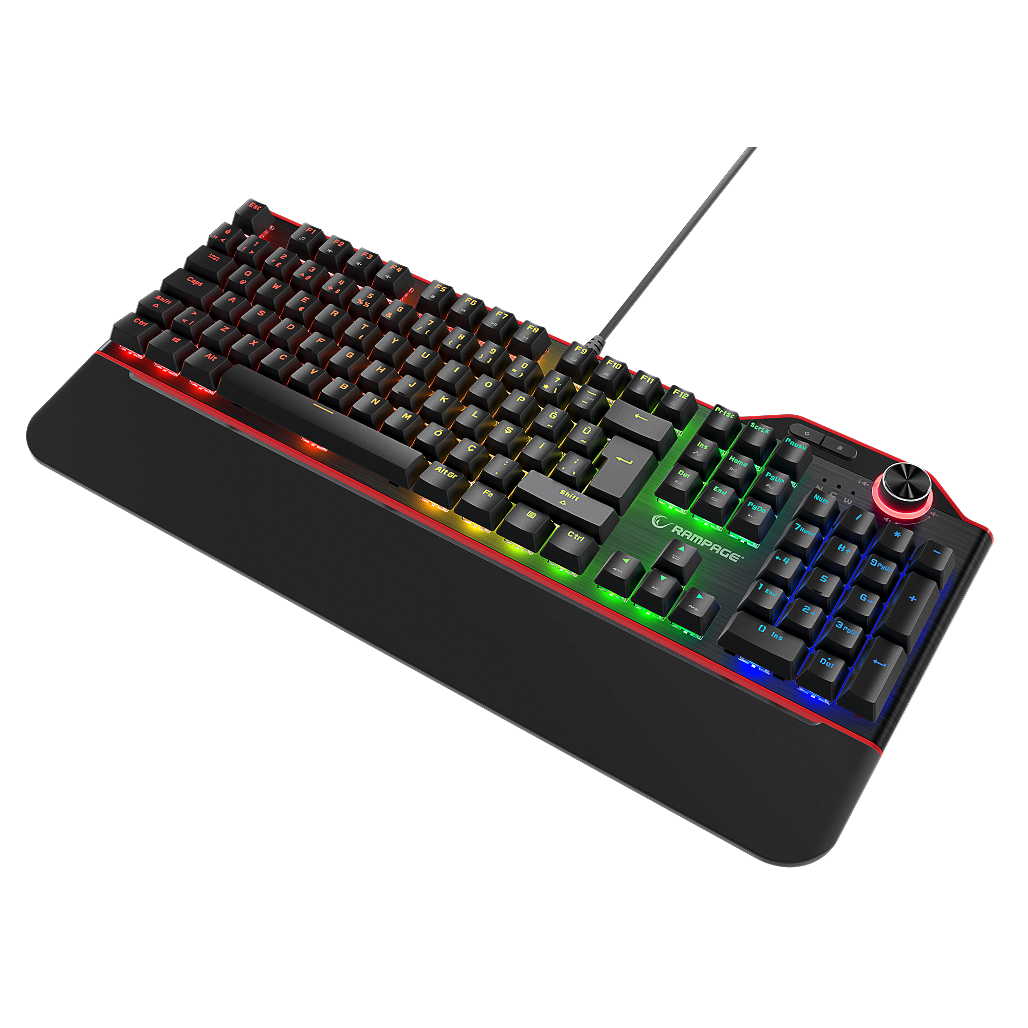 Hydra R6 Gaming Pro Blue Switch Aluminyum Kaplama Multimedia Mekanik Klavye