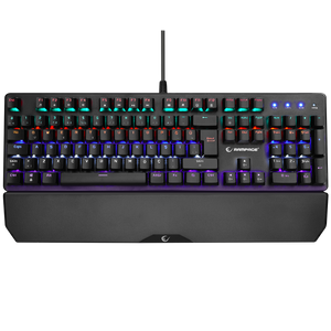 KB-R86 UMBRA - Kb-R86 Rainbow Blue Switch Mekanik Oyuncu Klavyesi-Siyah