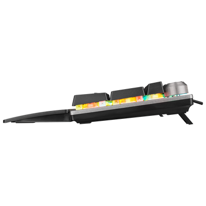 KB-R28 BLADE PLUS Siyah/Gümüş Macaristan Alfabesi Blue Switch Mekanik Gaming Klavye - Rampage