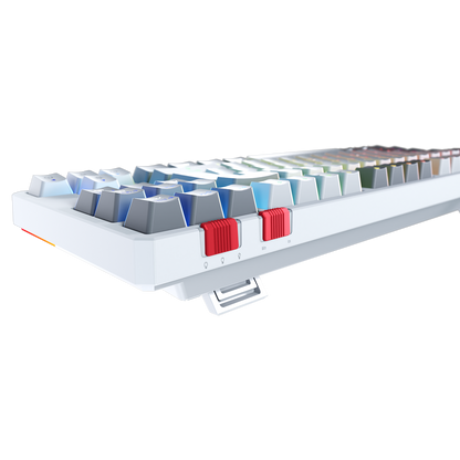 YORU TKL Beyaz/Gri OUTEMU Red Switch Q Mekanik Gaming Oyuncu Klavye - Rampage