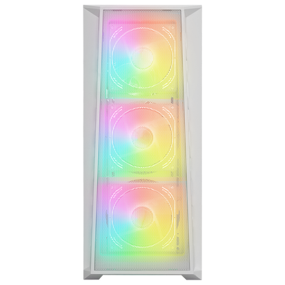 GLARE Mesh 650W 80+ Beyaz ATX Mid-T Gaming Oyuncu Kasası - Rampage