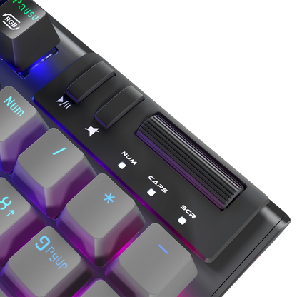 Carbon Pro Gri/Siyah Wireless OUTEMU Red Switch Gaming Oyuncu Klavyesi