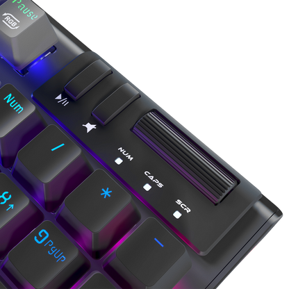 Carbon Pro Siyah/Gri Wireless OUTEMU Red Switch Gaming Oyuncu Klavyesi - Rampage