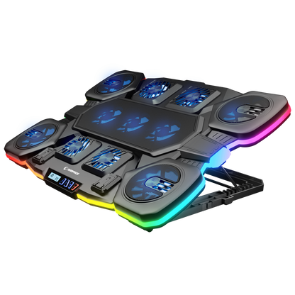S50 Glacier RGB 11 Fanlı LCD Göstergeli Notebook Soğutucu Stand