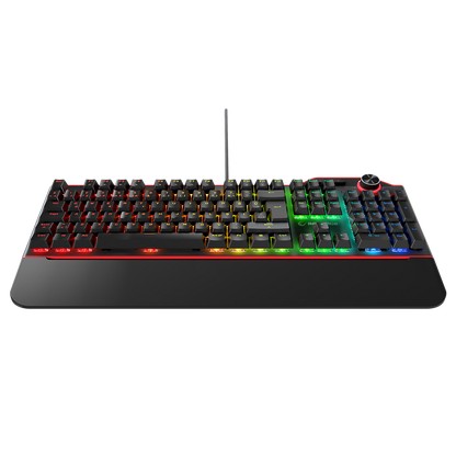 Hydra R6 Full Color RGB LED Gaming Pro Red Switch Q Aluminyum Kaplama Multimedia Mekanik Klavye - Rampage