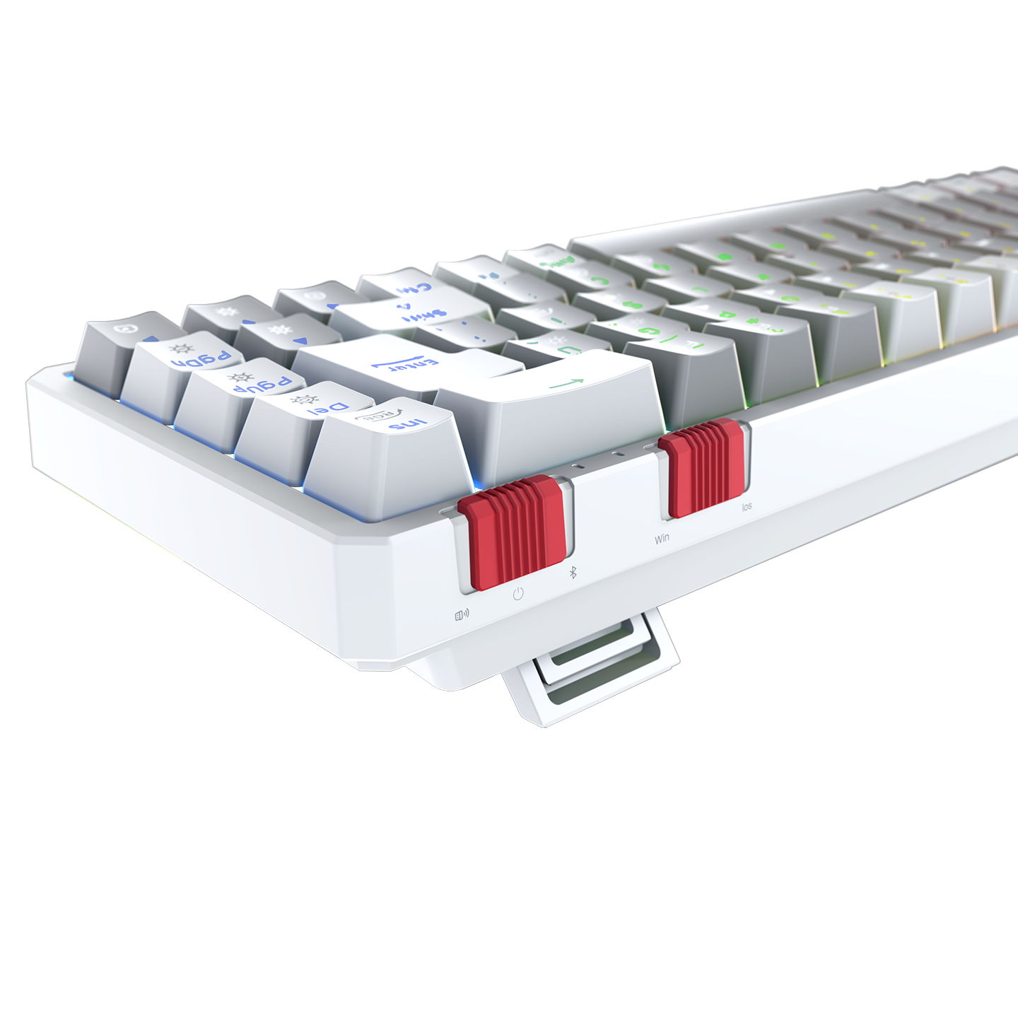 YORU MINI Gri/Beyaz OUTEMU Red Switch Mekanik Gaming Oyuncu Klavye - Rampage