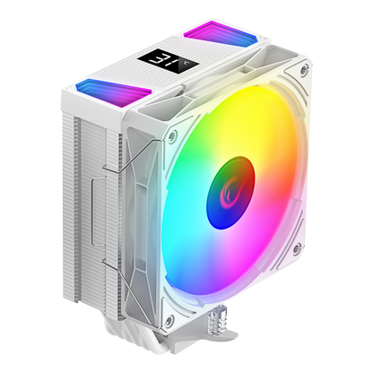 OCTAGON C70 Beyaz Göstergeli AM5/LGA1700 Uyumlu Hava Soğutmalı CPU Fan - Rampage