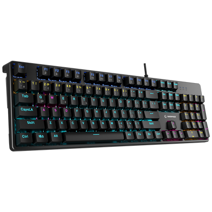 Nimbus Rainbow Red Switch Mekanik Oyuncu Klavyesi-Siyah