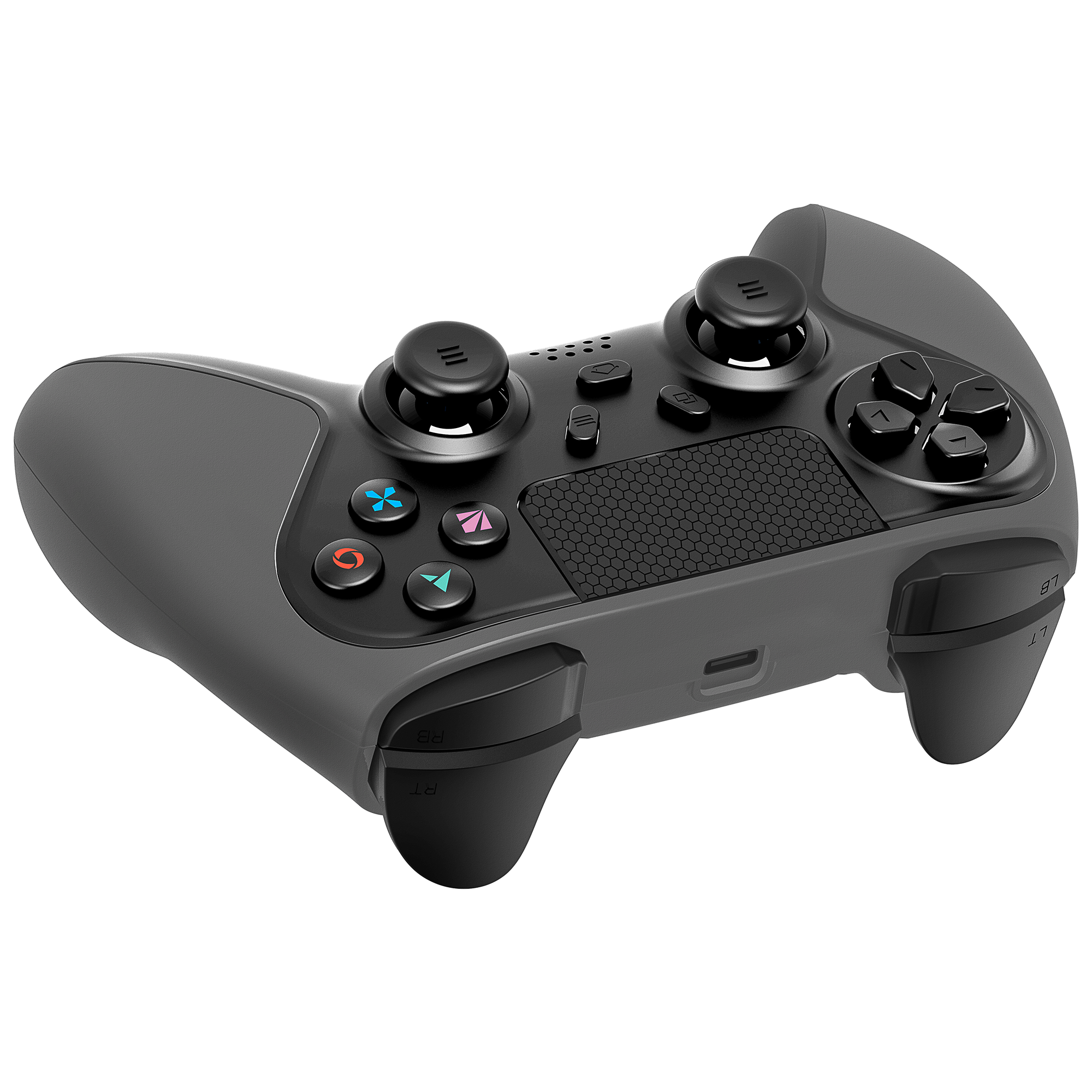 Tactic Metalik Siyah Bluetooth Çift Titreşimli PS4-Gamepad Joypad - Rampage