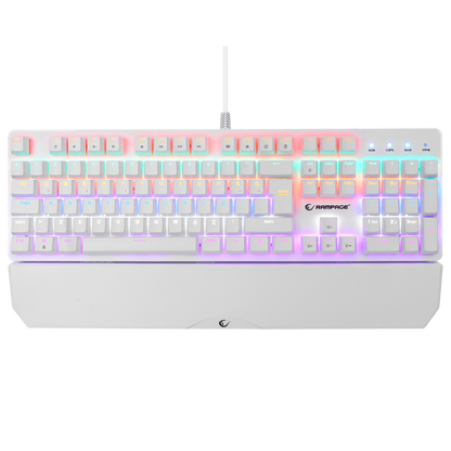 Kb-R86 Rainbow Red Switch Mekanik Oyuncu Klavyesi-Beyaz