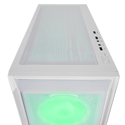 ELYSIAN MESH 750W 80 Plus Bronze Temperli Camlı Mid-T Beyaz Oyuncu Kasası - Rampage