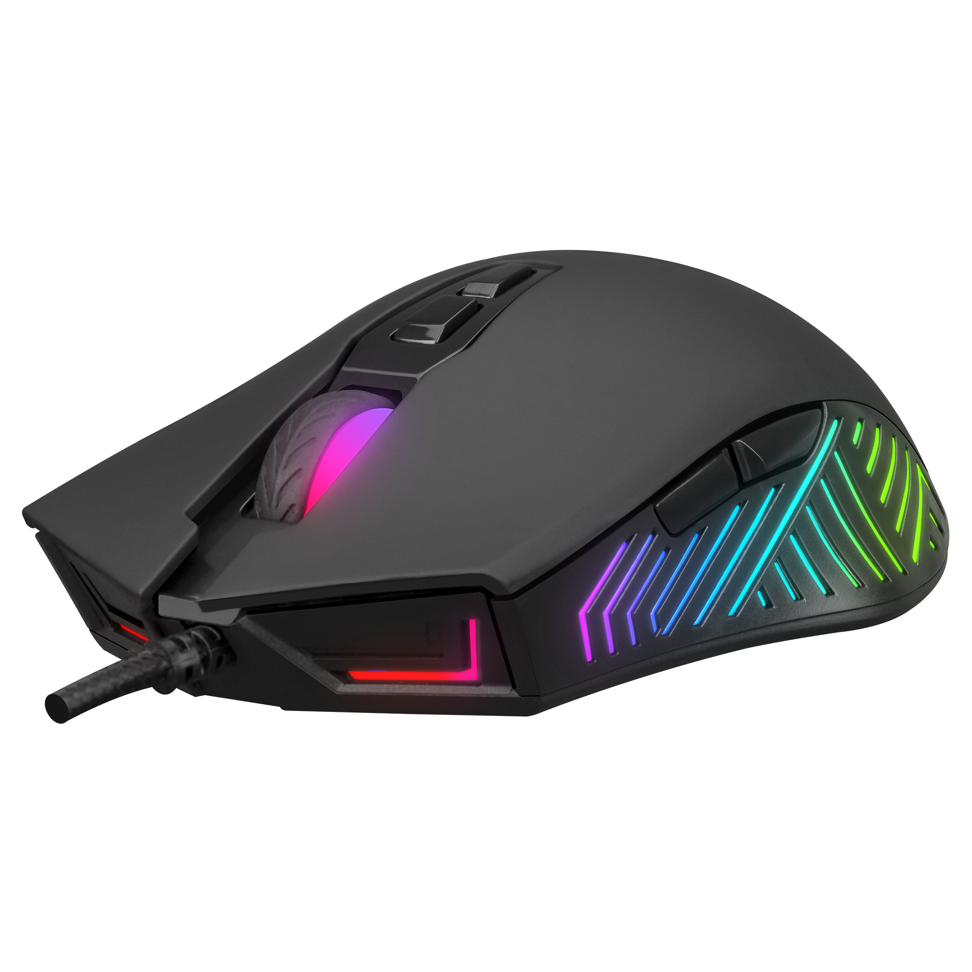 FITMENT KM-GX7 Gökkuşağı Aydınlatmalı Siyah USB Gaming Combo Mouse + Mousepad + Kulaklık Q Gaming Klavye +