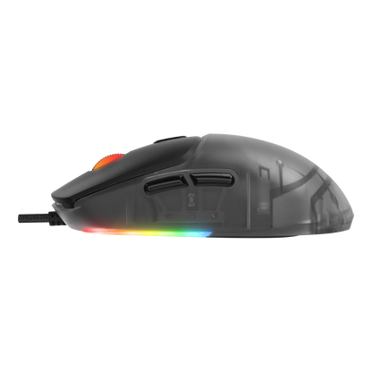 Hyalo M1 Siyah Değiştirilebilir 3 Kapaklı RGB 12000 DPI Gaming Oyuncu Mouse