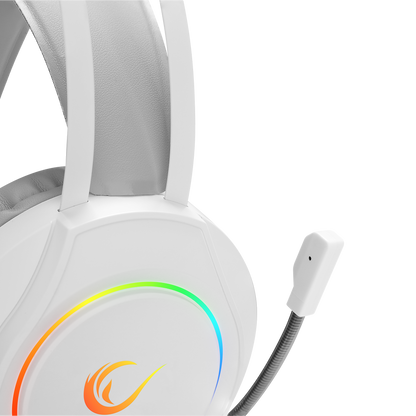 RM-K45 ORBIT-S Beyaz RGB Led 7.1 Gaming Mikrofonlu Oyuncu Kulaklığı - Rampage