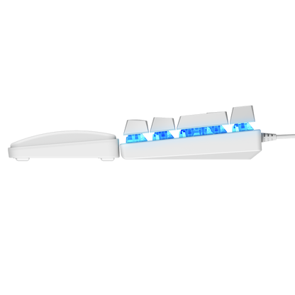 ALLY K11 Rainbow Wrist Rest Blue Switch Gaming Keyboard-White