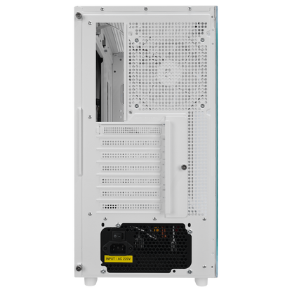HUMBLE Beyaz Mesh 650W 80 Plus Bronze ATX Mid-T Gaming Oyuncu Kasası