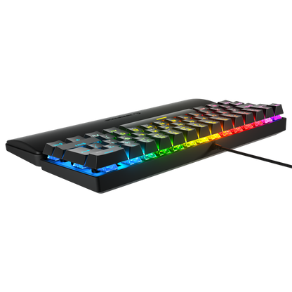 ALLY K11 Rainbow Bilek Destekli Blue Switch Oyuncu Klavyesi-Siyah