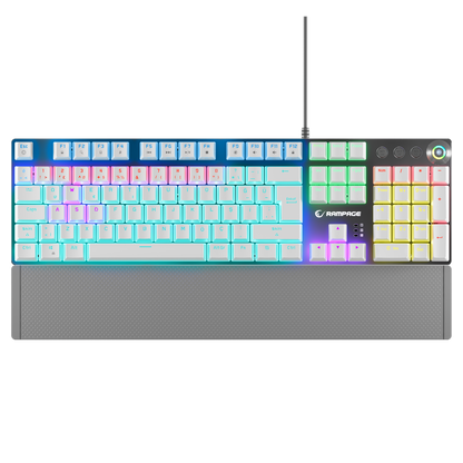 KB-R28 BLADE PLUS Beyaz Tam Türkçe Red Switch Gaming Klavye - Rampage