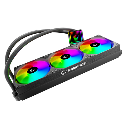 ARGB LGA1700/1851 / AM5 Uyumlu 360mm Sıvı Soğutmalı CPU Fan- Siyah